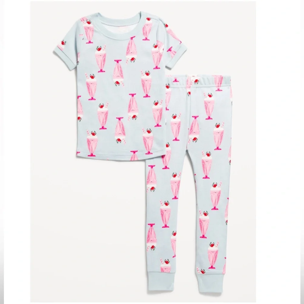 Pink & Blue Milkshake Matching Set 18-24 Months